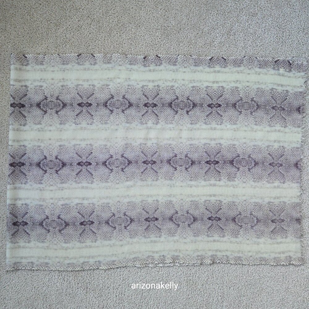 J. Crew 100% Wool Snakeskin Print Scarf Lightweight Wool - Picture 6 of 13